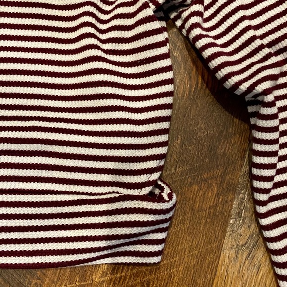 ONE CLOTHING Striped Ribbed Long Sleeve Crop Top - Picture 4 of 6